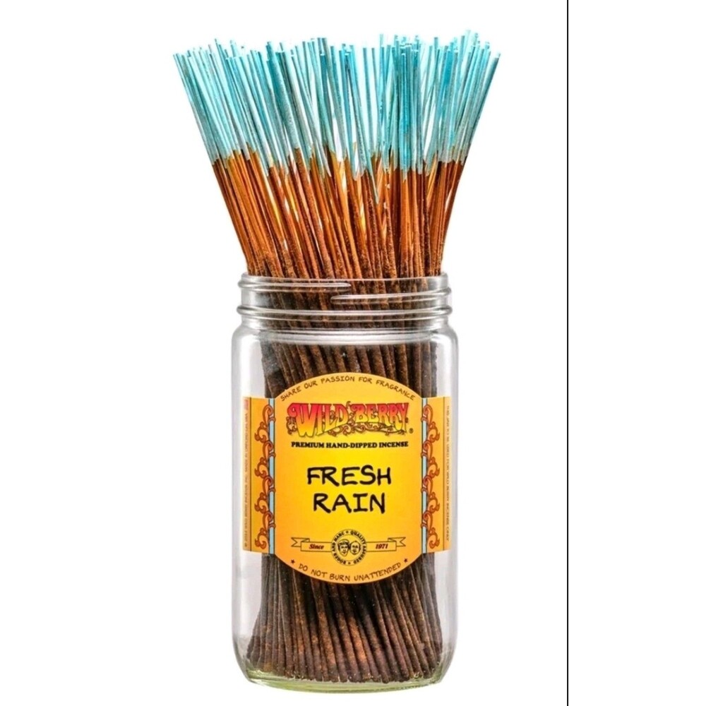 Wildberry Fresh Rain Incense Sticks 100 Count 11" Long Scented